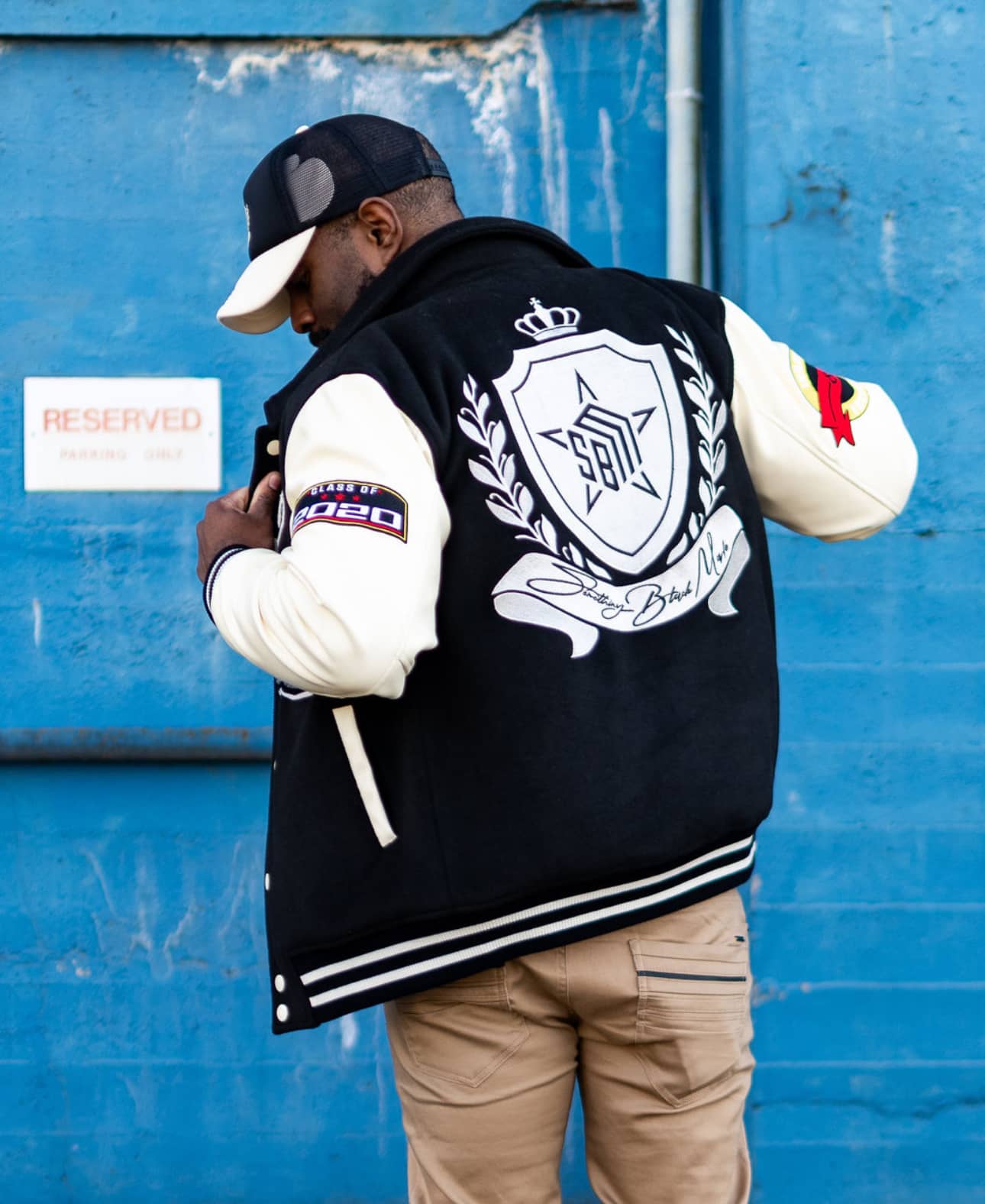 Vintage Varsity Jacket - Retro Style Outerwear | Something Black Made