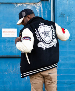 Vintage Varsity Jacket - Retro Style Outerwear | Something Black Made